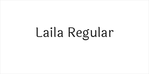 Laila Regular Logo