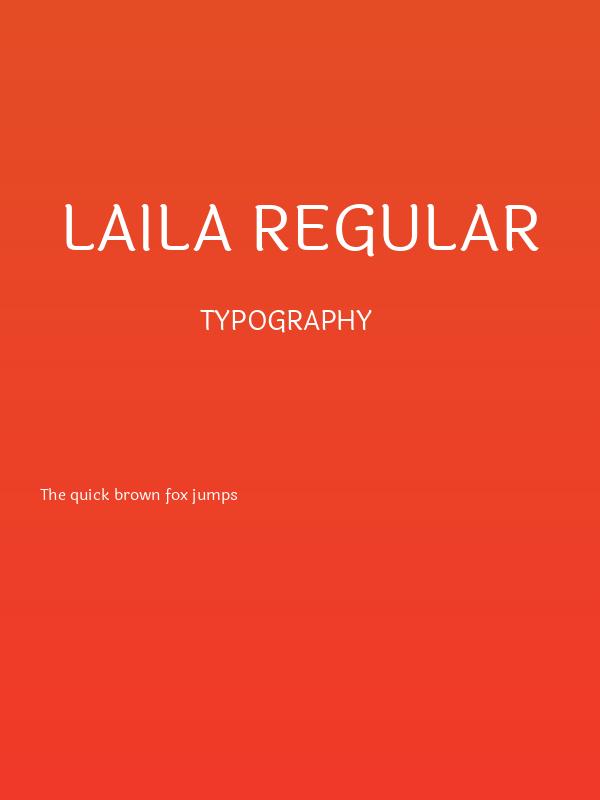 Laila Regular Poster