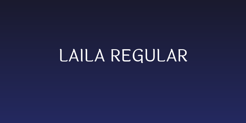 Laila Regular Social Header