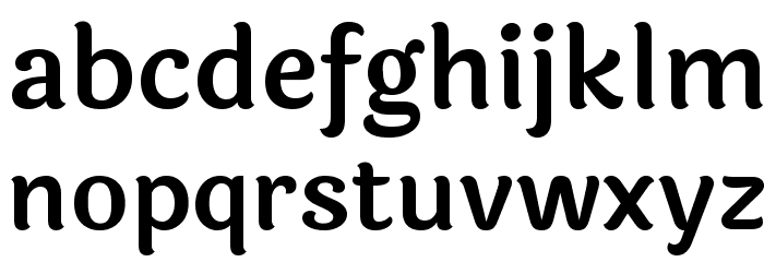 Laila SemiBold Font LOWERCASE