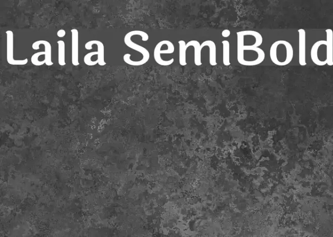 Laila SemiBold Example 2