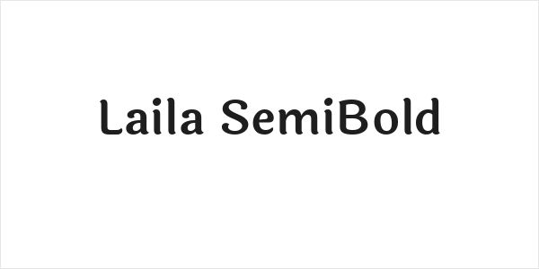 Laila SemiBold Logo