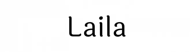 Laila  Скачать бесплатные шрифты
