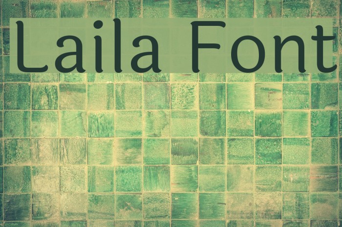Laila Font examples