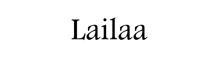 Laila Font LOWERCASE