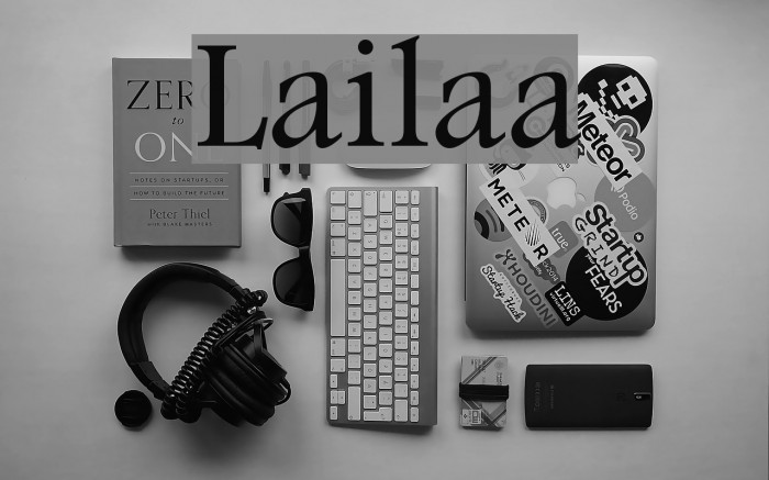 Lailaa Font examples