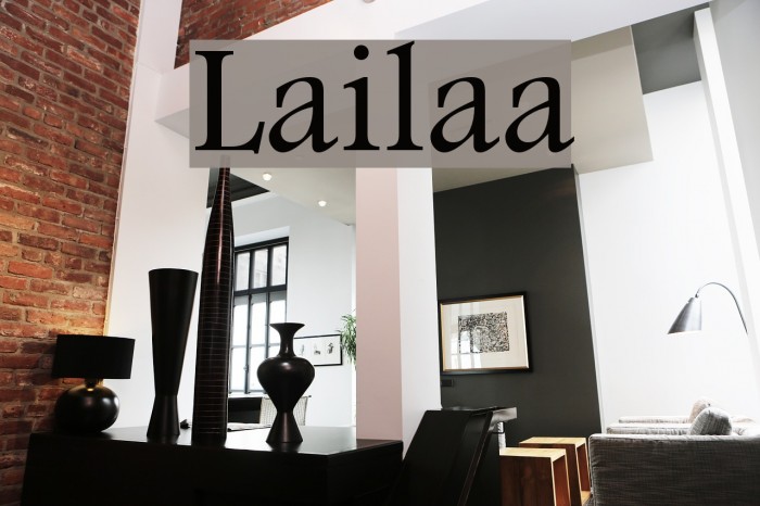 Lailaa Font examples