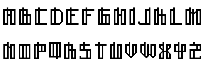 Lain Regular Font LOWERCASE
