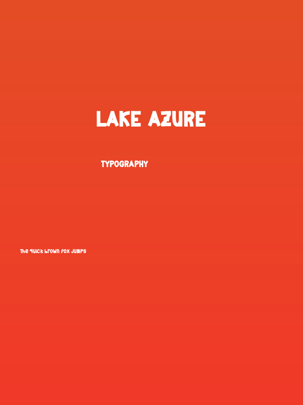 Lake Azure Poster