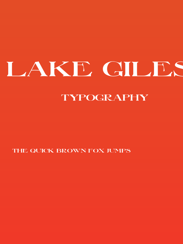Lake Giles Poster