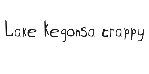 Lake Kegonsa crappy Logo