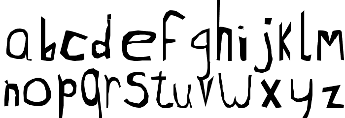 Lake Kegonsa crappy Font LOWERCASE