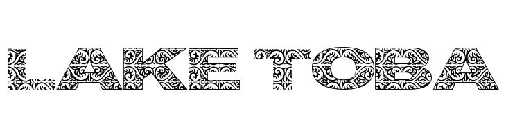 Lake Toba  Frei Schriftart Herunterladen