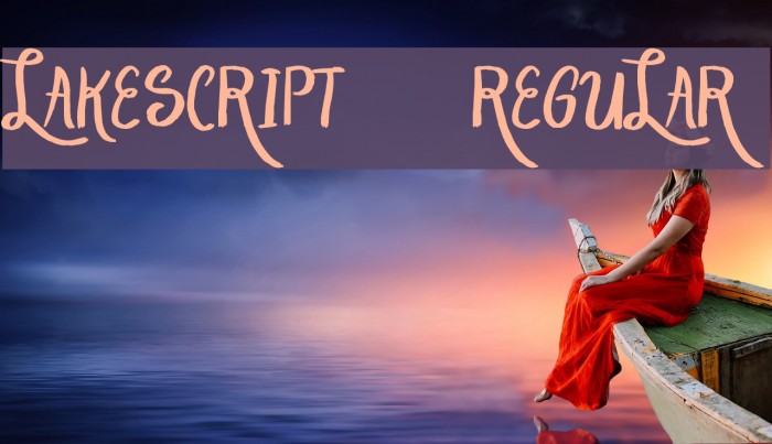 LakeScript-Regular Font examples