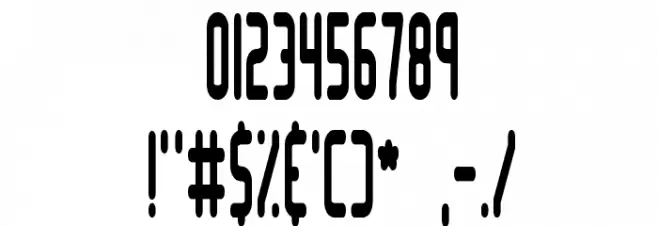 Lakeshore BRK Font OTHER CHARS