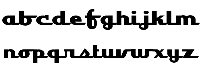Lakeshore Drive NF Font LOWERCASE