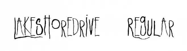 LakeshoreDrive-Regular  免费字体下载