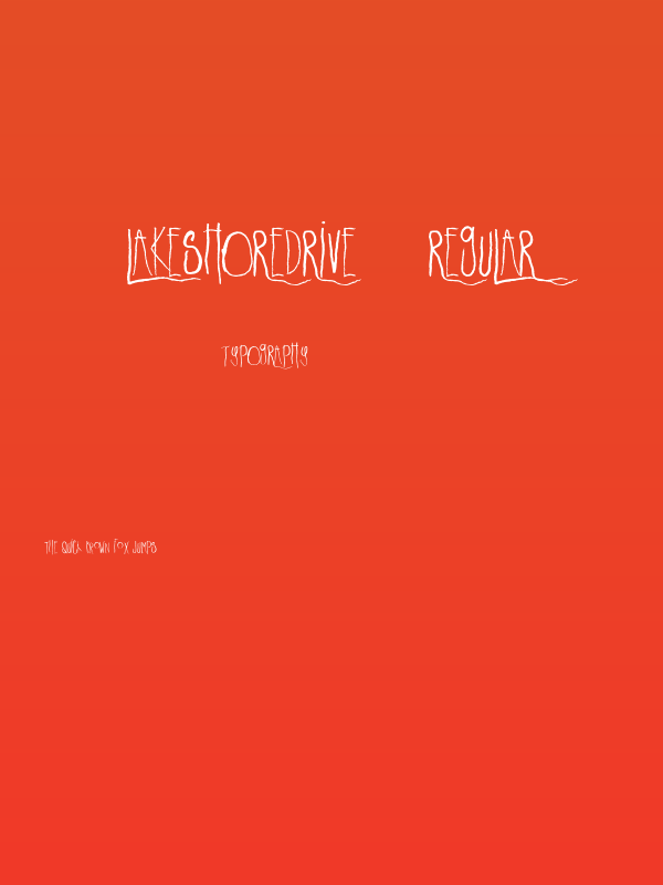 LakeshoreDrive-Regular Poster