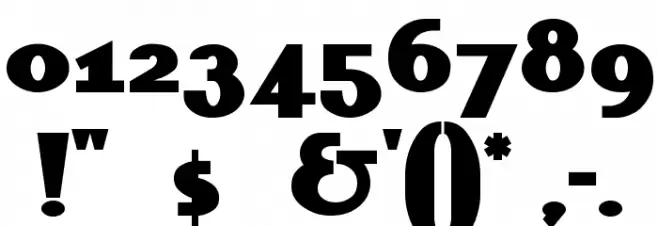 LakeshoreDrive Font OTHER CHARS
