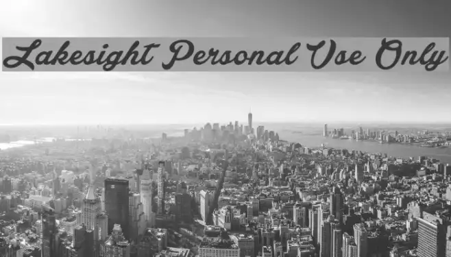 Lakesight Personal Use Only Example 1