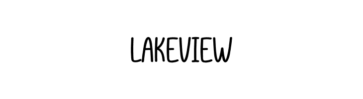Lakeview  フリーフォントのダウンロード