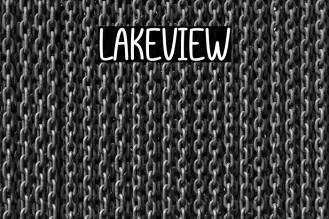 Lakeview Font examples