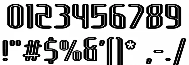 Lakisa Rounded Stencil Font OTHER CHARS