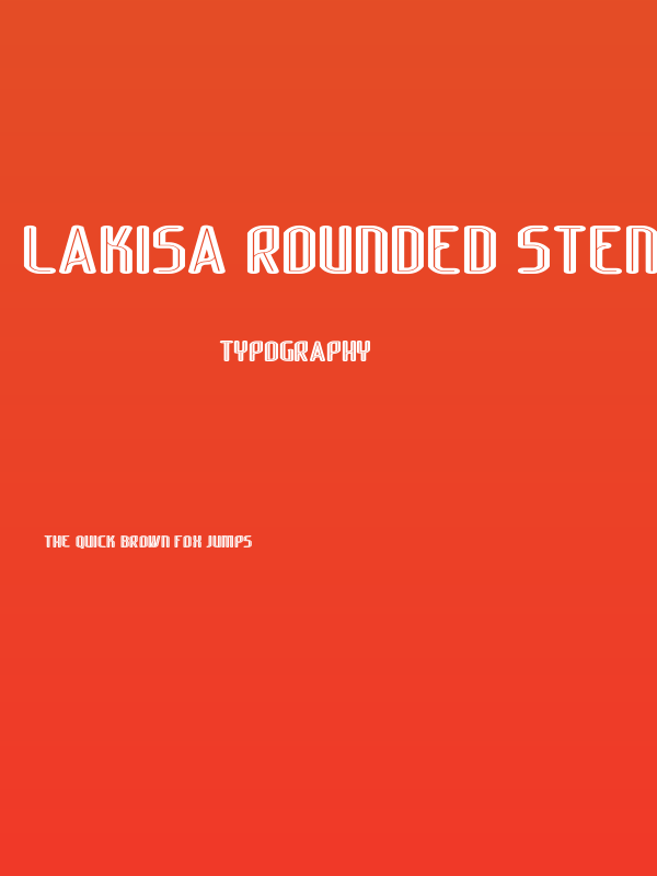 Lakisa Rounded Stencil Poster