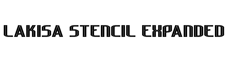 Lakisa Stencil Expanded  Descarca Fonturi Gratis