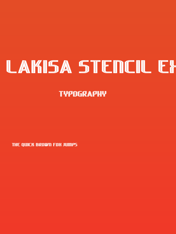 Lakisa Stencil Expanded Poster