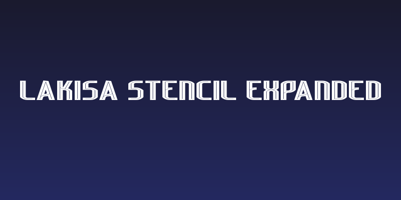 Lakisa Stencil Expanded Social Header