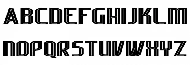 Lakisa Stencil Expanded フォント 小文字