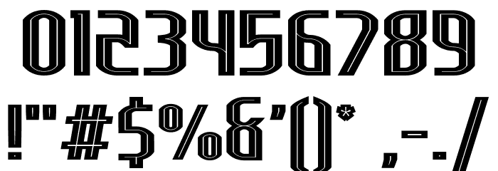 Lakisa Stencil Font OTHER CHARS