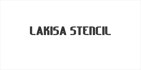 Lakisa Stencil Logo