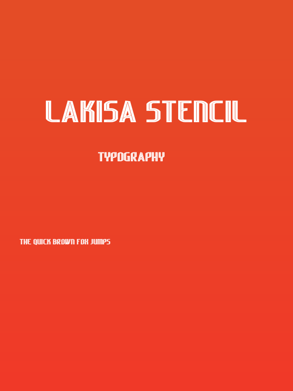 Lakisa Stencil Poster