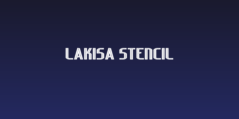 Lakisa Stencil Social Header