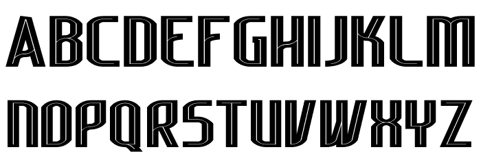 Lakisa Stencil Font LOWERCASE