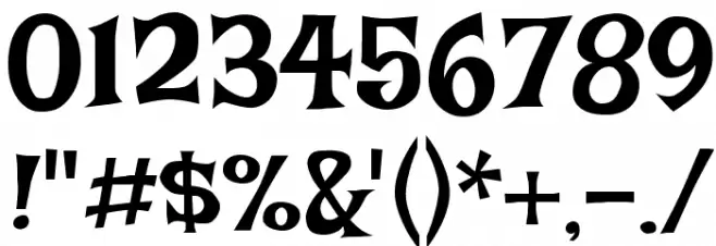 Lakki Reddy Font OTHER CHARS