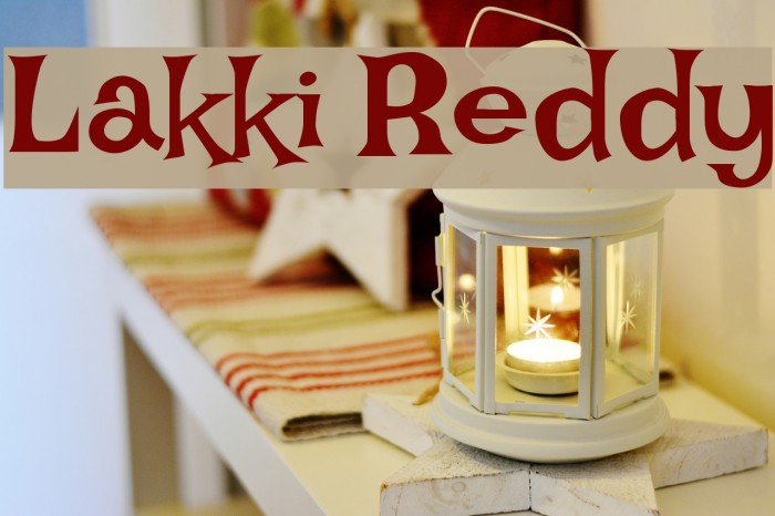 Lakki Reddy Font examples