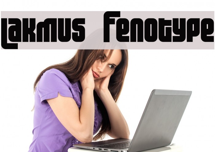 Lakmus Fenotype Font examples