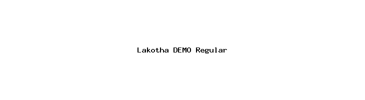 Lakotha DEMO Regular  baixar fontes gratis