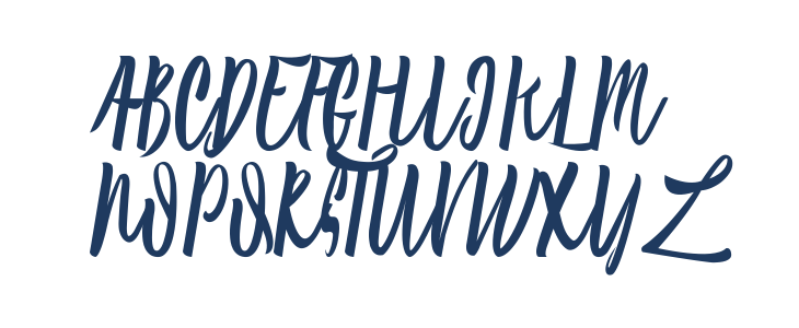 Laksana Typeface Italic Uppercase