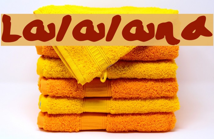 Lalaland Font examples