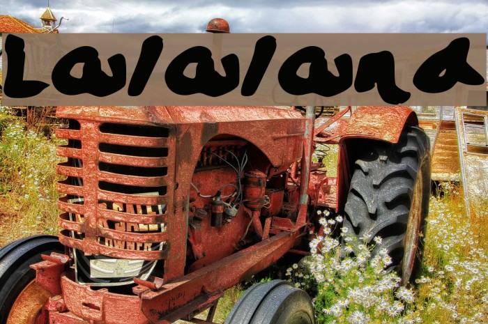 Lalaland Font examples