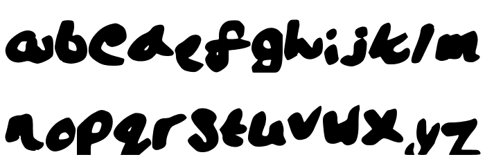 Lalaland Font LOWERCASE
