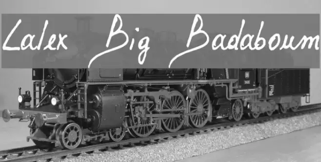 Lalex Big Badaboum फ़ॉन्ट examples