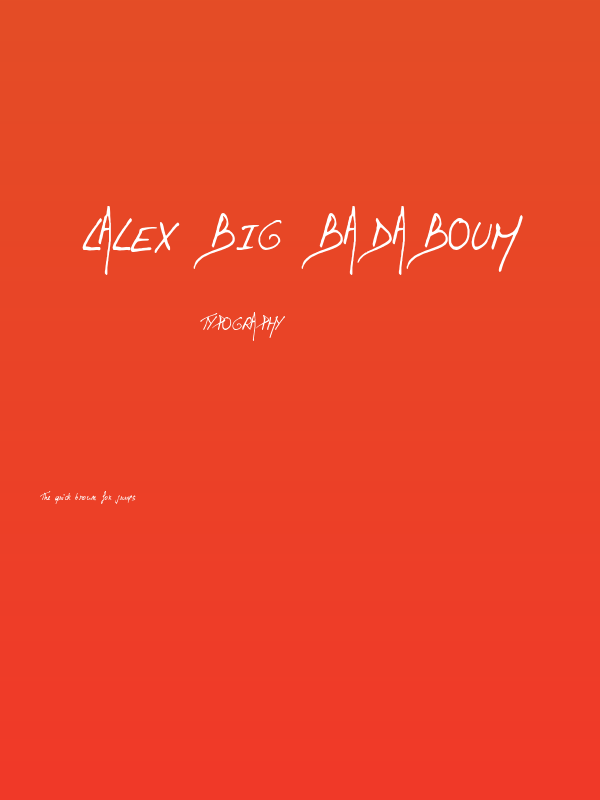 Lalex Big Badaboum Poster