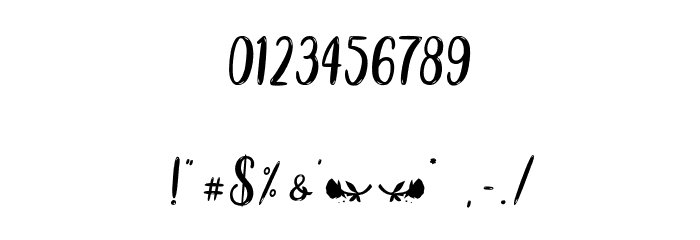 Lalisa Kiss - Personal Use Font OTHER CHARS