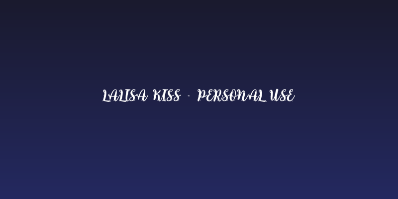 Lalisa Kiss - Personal Use Social Header