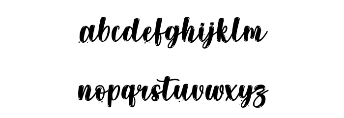 Lalisa Kiss - Personal Use Font LOWERCASE